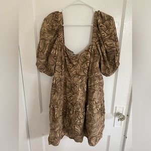 House of Harlow EUC brown patterned dress